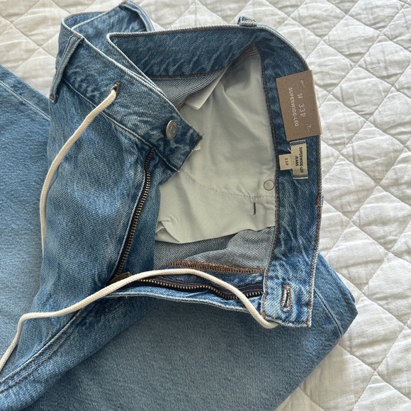 Petite Superwide-Leg Jeans in Hambley Wash: Drawstring Edition - Picture 4 of 6